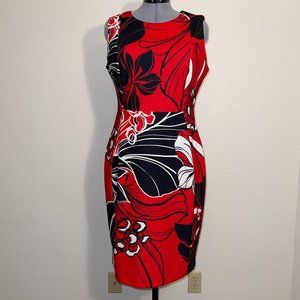 Calvin Klein Floral-Print Dress sz 14